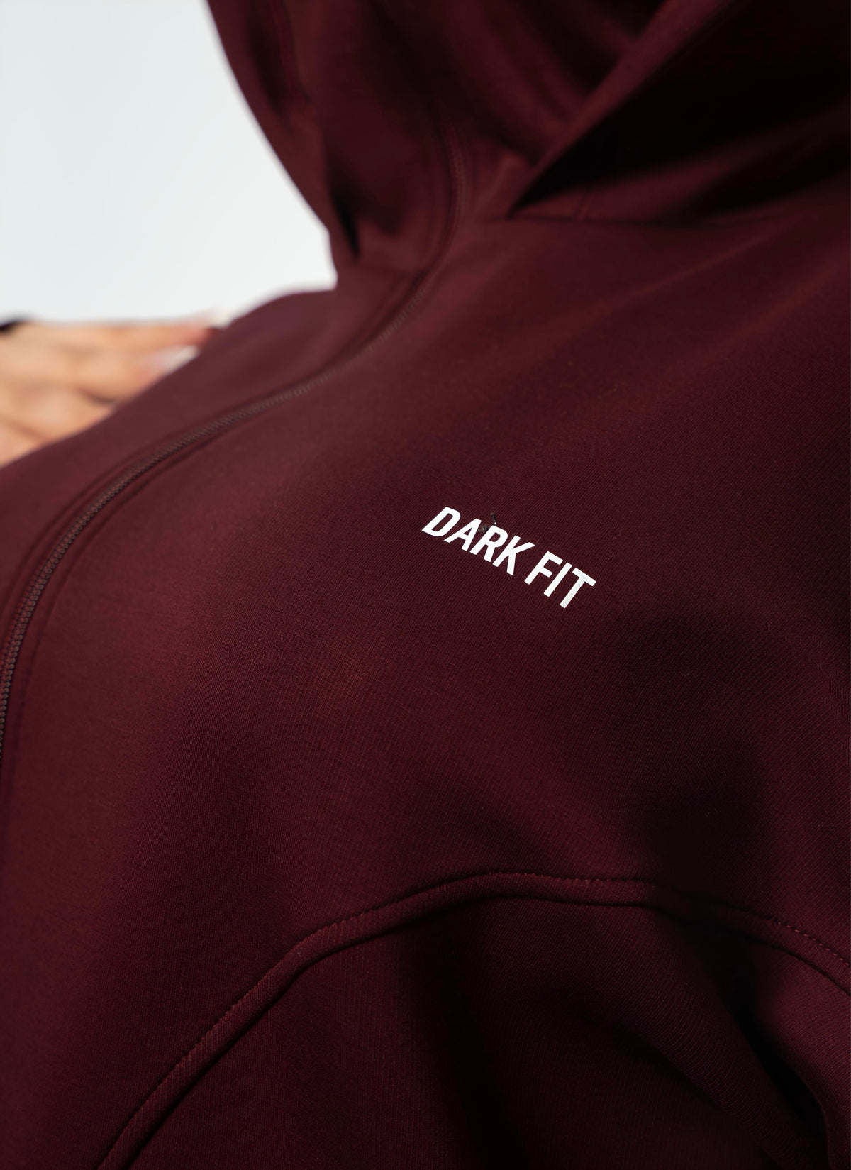 Ghost SOCIAL BALACLAVA ZIP-UP HOODIE-WINRED